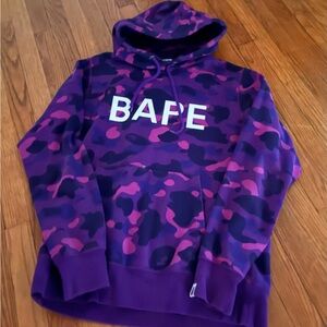 BAPE Purple ABC Camo Pullover Hoodie